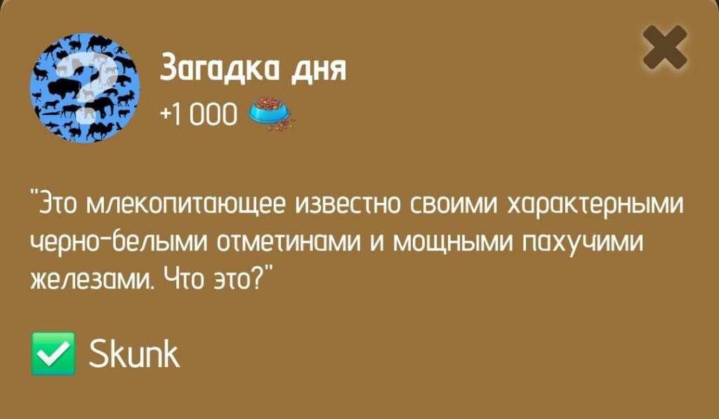 Загадка дня в ZOO от 26 января 2025 г.